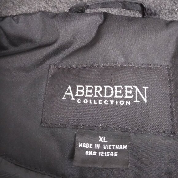 Aberdeen Collection | Men's Winter Coat Parka Front Zip/Snap Black | Size XL - Picture 8 of 10